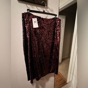 Michael Kors holiday sequin skirt Size XL